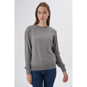 Trist Star Kadın  %100 Organik Pamuk Bisiklet Yaka Triko Kazak TRIST-6101