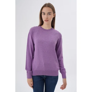 Trist Star Kadın  %100 Organik Pamuk Bisiklet Yaka Triko Kazak TRIST-6101