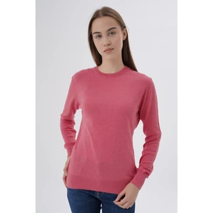 Trist Star Kadın  %100 Organik Pamuk Bisiklet Yaka Triko Kazak TRIST-6101