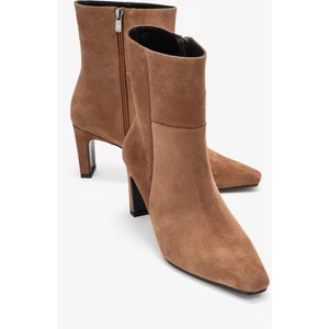 Elıas Toprak Süet Hakiki Deri Kadın Blok Topuklu Bot