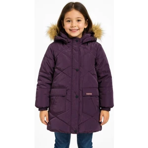 Kapşonlu Kışlık Kız Çocuk Mont 4216
