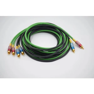 Bakır Amfi Rca Kablosu - 2 Giriş 4 Çıkış Anfi Rca Kablosu - 1 Metre - El Yapımı Tam Bakır - 1 Metre