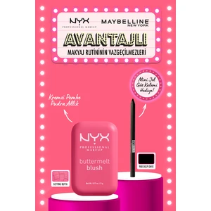NYX Professional Makeup Buttermelt 08 Allık & Tattoo Liner Mini Hediyeli