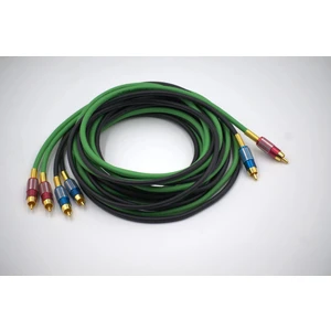 Bakır Amfi Rca Kablosu - 2 Giriş 4 Çıkış Anfi Rca Kablosu - 5 Metre - El Yapımı Tam Bakır -  5 Metre