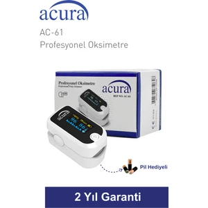 Ac-61 Üts Kayıtlı, OLED Ekranlı Profesyonel Pulse Oksimetre