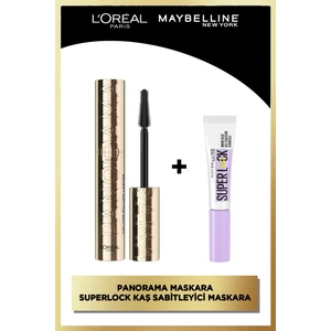 Maybelline New York L'oréal Paris Panaroma Maskara & Super Lock Kaş Sabitleyici