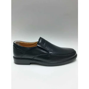 Hakiki Deri Bağcıksız Rahat Günlük Kauçuk Taban Siyah Kışlık Erkek Ayakkabı C-96427354KTGY