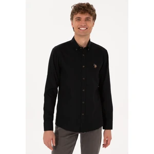 U.s. Polo Assn. Erkek Siyah Gömlek Basic 50307659-VR046