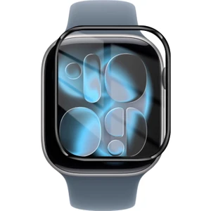 Apple Watch 11 46MM ile Uyumlu Çerçeveli Tam Kaplayan 3D Pet Ekran Koruyucu Film - FC016