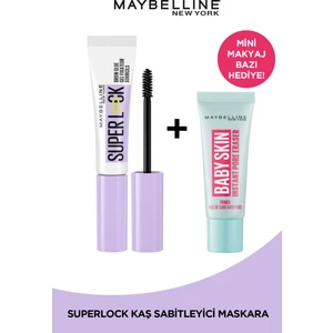 Maybelline New York Super Lock Kaş Sabitleyici & Baby Skin Pore Erase Mini Ikilisi