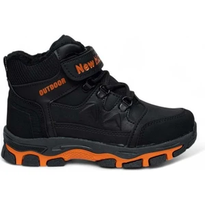 New Hunter Newhunter Çocuk Kışlık Içi Yünlü Su Geçirmez Outodoor  Bot - Siyah-Turuncu - 33