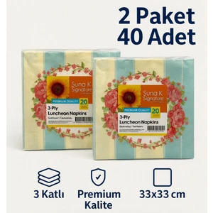 CKM Silikon Suna K Signature Collection – Premium Desenli Peçete