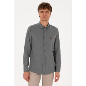 U.s. Polo Assn. Erkek Gri Gömlek Basic 50316721-VR024