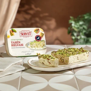 Bercekız Servet Şekerleme Servet Rafine Şeker İlavesiz - Antep Fıstıklı Helva 200 gr