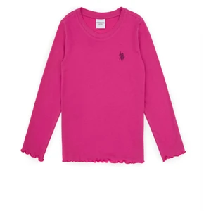 U.s. Polo Assn. Kız Çocuk Pembe Tişört 50317908-VR041