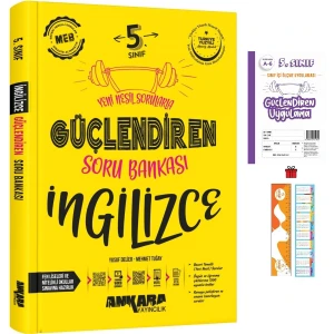 Ankara Yayıncılık 5. Sınıf Güçlendiren Ingilizce Soru Bankası ve Pat-Pro Matematik Soru Bankası+Deneme Hediye...!