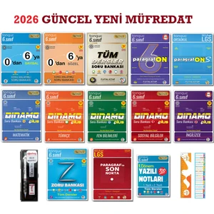 Tonguç Akademi 6. Sınıf Tüm Dersler Şampiyon Büyük Seti Plus + 3'lü Kırtasiye Seti + Sezgistore Ayraç-Cetvel