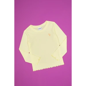U.s. Polo Assn. Kız Çocuk Sarı Tişört 50317908-VR044