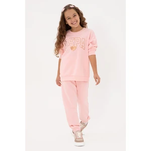U.s. Polo Assn. Kız Çocuk Açık Pembe Pijama Takım 50318935-VR078
