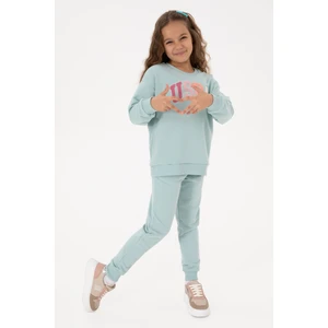 U.s. Polo Assn. Kız Çocuk Su Yeşili Pijama Takım 50318952-VR048