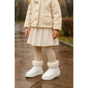 KAFKASLAR AYAKKABI Su ve Soğuk Geçirmez Kısa Boy Yeni Moda Renkli Kız Çocuk Yağmur Botu