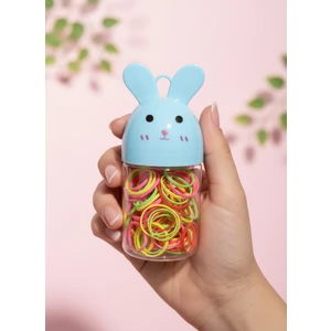 Tavşan Figürlü Kutulu Lastik Toka Seti