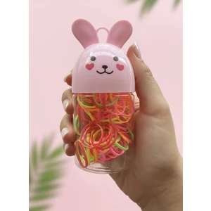 Tavşan Figürlü Kutulu Lastik Toka Seti