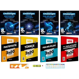 Kafa Dengi Yayınları 8. Sınıf Lgs Challenger Matematik-Türkçe-Fen-Inkılap Soru Seti 4 Kitap 2026 ve Deneme Seti+Fosforlu