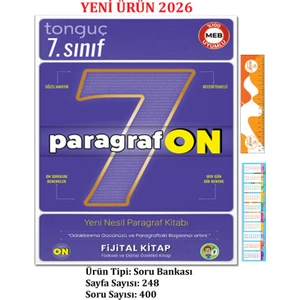 Tonguç Akademi 7. Sınıf Paragrafon Soru Bankası Yeni 2026+SEZGISTORE Cetvel-Ayraç