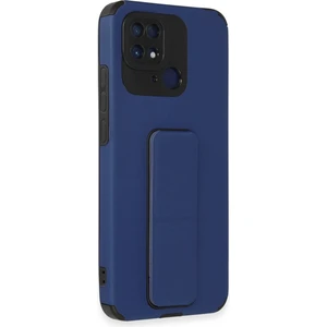 Litae Trend Bfs  Xiaomi Redmi 10C Kılıf Mega Standlı Silikon - Mavi