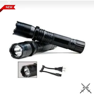 Taşınabilir Profesyonel Şarjlı El Feneri Fenerli Çelik Elektro Fener