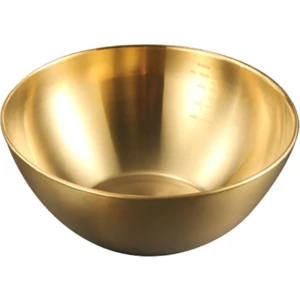 Lüks Gold Çelik  Karıştırma Kabı Goldmix 2000 ml (25 Cm)