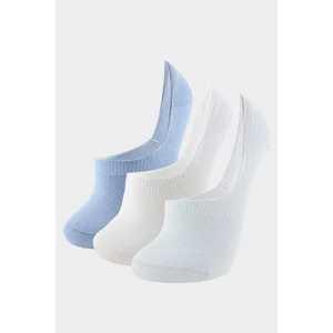 Kadın Görünmez 3'lü Pamuklu Babet Çorap T6922AZNS