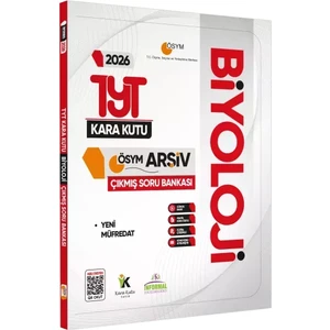 Karakutu Yayınları 2026 YKS-TYT BİYOLOJİNİN Kara Kutu ÖSYM Çıkmış Soru Havuzu Bankası Konu Özetli Dijital Çözümlü