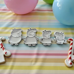 Miki & Miki Peppa Pig Hamur Kurabiye Kalıbı 4 Adet