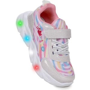 Kiko Kids  Teno Cırtlı Işıklı Kız Çocuk Spor Ayakkabı