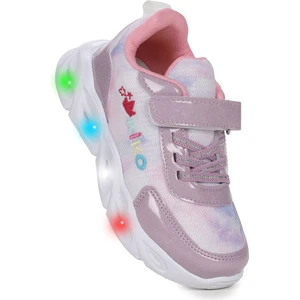 Kiko Kids  Teno Cırtlı Işıklı Kız Çocuk Spor Ayakkabı
