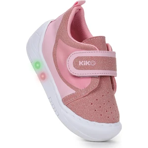 Kiko Kids  Kugan Cırtlı Işıklı Kız Bebek Yürüyüş Spor Ayakkabı