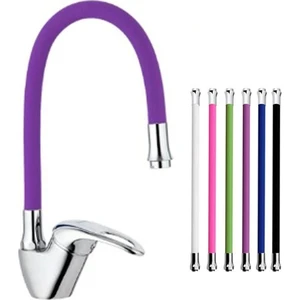 Aksiyon Global Mix Kuğu Mutfak Evye Bataryası Renkli Oynar Başlıklı Mor ( Lisinya )