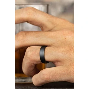 6mm Mat Bombeli Unisex Kadın Erkek Çelik Alyans Yüzük cl37