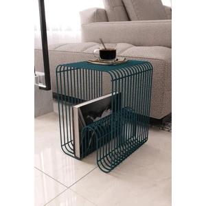 Boz Concept Home Viyana Tel Metal Tasarımlı Modern Paslanmaz Yan Sehpa, Dekoratif Metal Sehpa