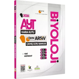 Karakutu Yayınları 2026 YKS-AYT BİYOLOJİ’nin Kara Kutusu ÖSYM Çıkmış Soru Havuzu Bankası Konu Özetli Dijital Çözümlü