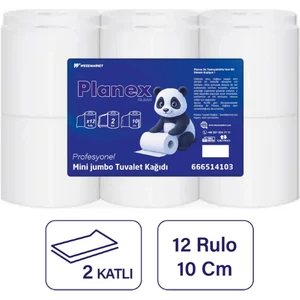 Planex Clean Planex Mini Jumbo Wc Tuvalet Kağıdı 12LI