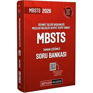 Anla Kazan Yayınları Pegem 2026 Mbsts Soru Bankası Çözümlü