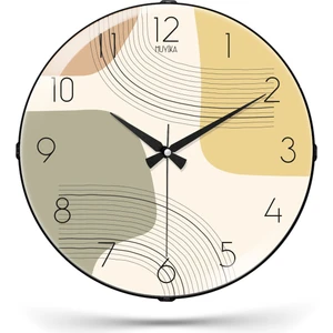 Muyika Design Muyika Cachi Bombe Gerçek Cam Sessiz Mekanizma 36CM Duvar Saati Pds-36