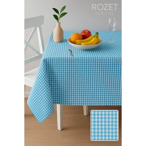 Rozet Tekstil Çok Amaçlı Sofra Bezi Piknik Örtüsü Pötikare Pamuklu Dertsiz Masa Örtüsü (170 x 170 Cm)