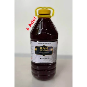 Şalgam Katkısız Adana Şalgamı Sade Acısız 3 Lt (6 Adet)