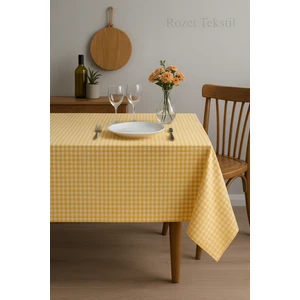 Rozet Tekstil Çok Amaçlı Sofra Bezi Piknik Örtüsü Pötikare Pamuklu Dertsiz Masa Örtüsü (170 x 170 Cm)