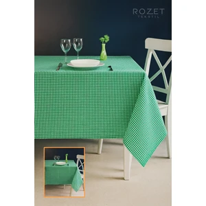 Rozet Tekstil Çok Amaçlı Sofra Bezi Piknik Örtüsü Pötikare Pamuklu Dertsiz Masa Örtüsü (170 x 170 Cm)