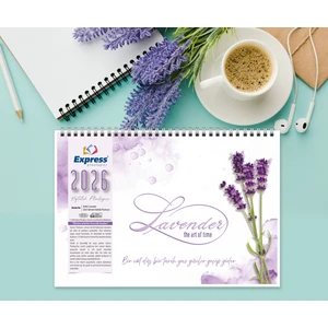 Express Planner 2026 Takvim A4 Ebat 53 Haftalık Planlayıcı Lavender